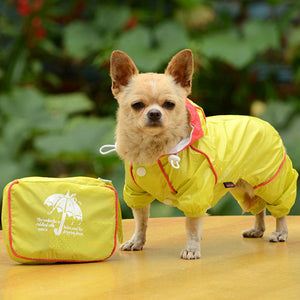 Small Pet Dog Hoody Jacket Rain Coat