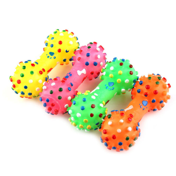 Puppy Color Sound Polka Dot Chewing Toy