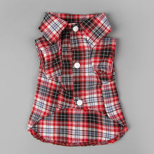 Load image into Gallery viewer, Plaids Grid Checker Shirt Dog Clothes