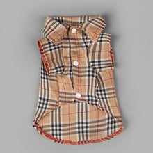 Load image into Gallery viewer, Plaids Grid Checker Shirt Dog Clothes