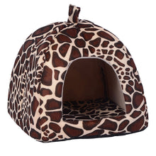 Load image into Gallery viewer, Foldable Leopard Print Strawberry Kennel