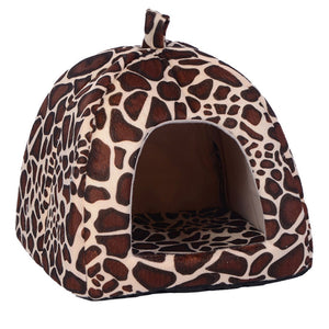 Foldable Leopard Print Strawberry Kennel